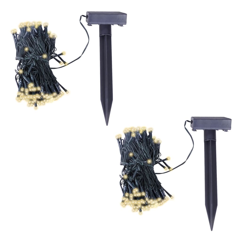 vidaXL LED String Lights Christmas Decoration Solar Fairy Lights Warm White