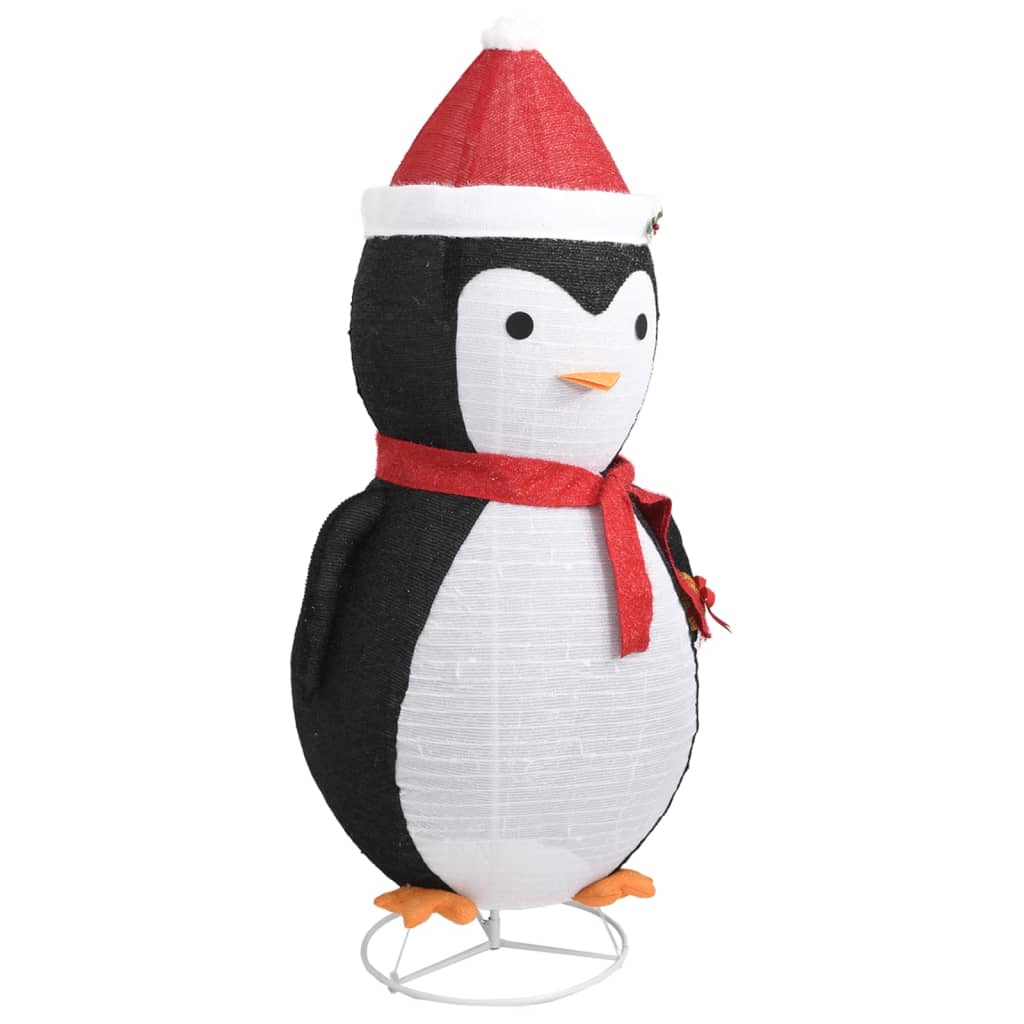 vidaXL Decorative Christmas Snow Penguin Figure LED Luxury Fabric 6 ft