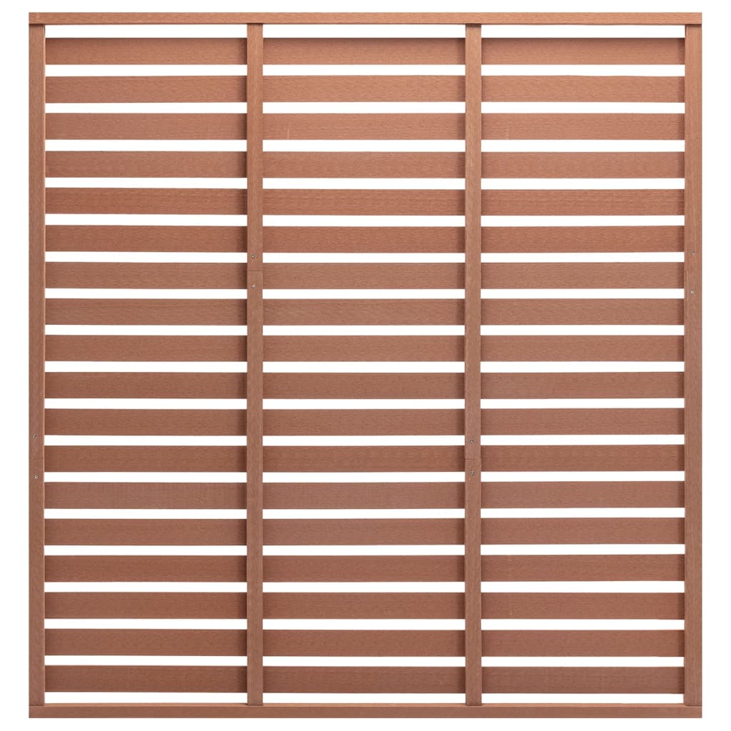 vidaXL Fence Panel Outdoor Patio Barrier Fence Privacy Screen Garden Fence WPC