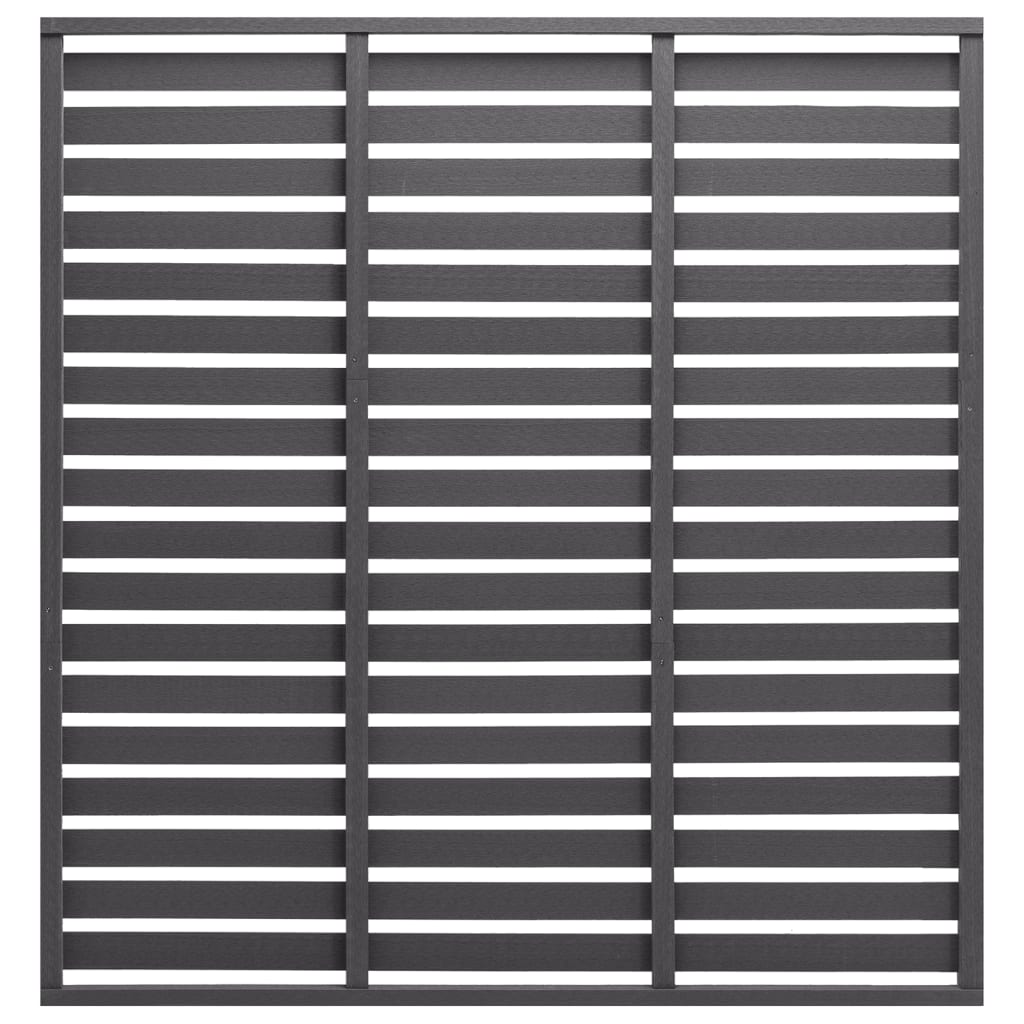 vidaXL Fence Panel Outdoor Patio Barrier Fence Privacy Screen Garden Fence WPC
