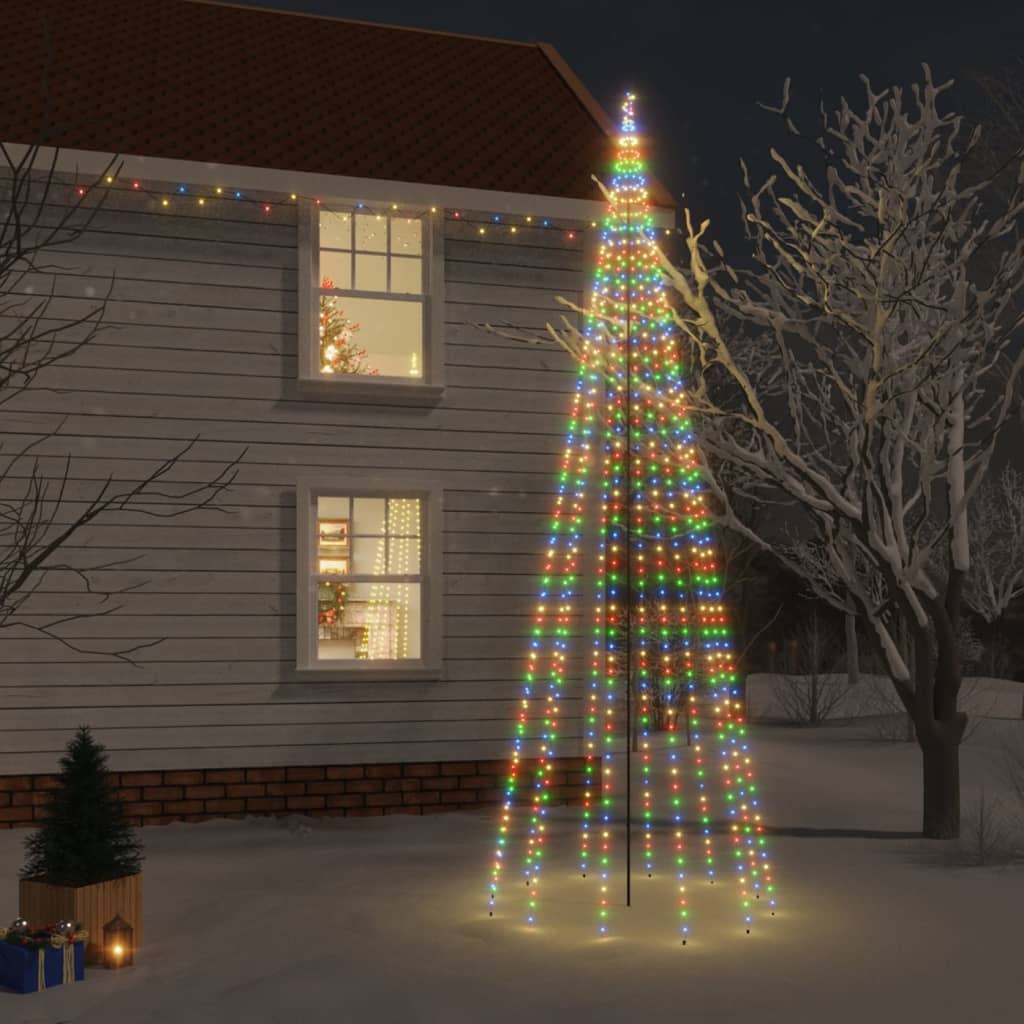 vidaXL Christmas Tree Decoration Holiday Xmas Tree Lights with Spikes LEDs
