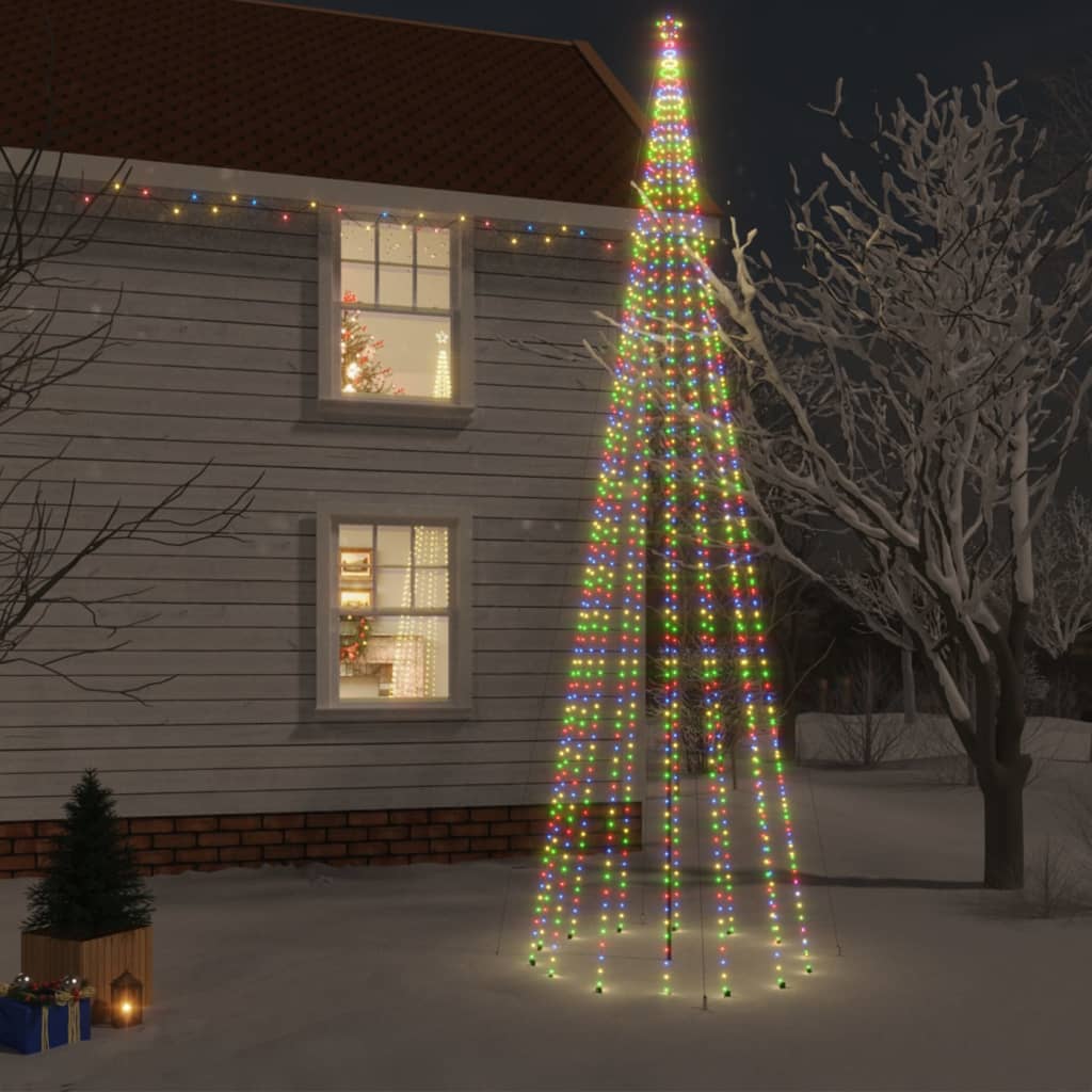 vidaXL Christmas Tree Decoration Holiday Xmas Tree Lights with Spikes LEDs