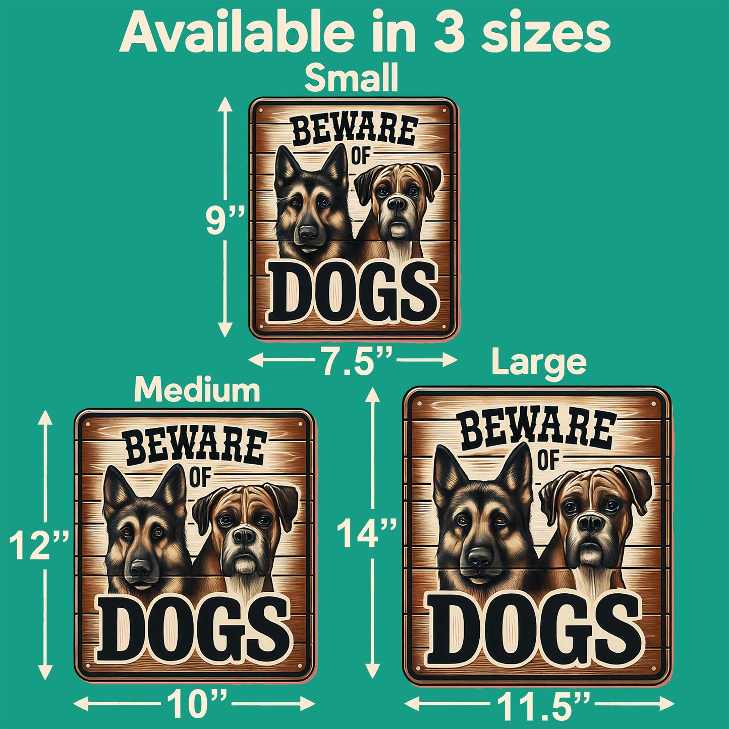 Private Property No Trespassing Wooden Sign – Handcrafted Rustic Dog Sign by Designocracy – Indoor & Outdoor Birch Plywood Décor - 961063
