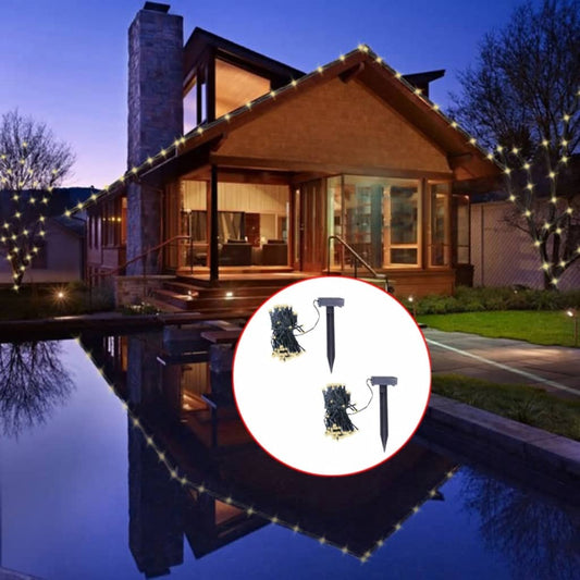 vidaXL LED String Lights Christmas Decoration Solar Fairy Lights Warm White